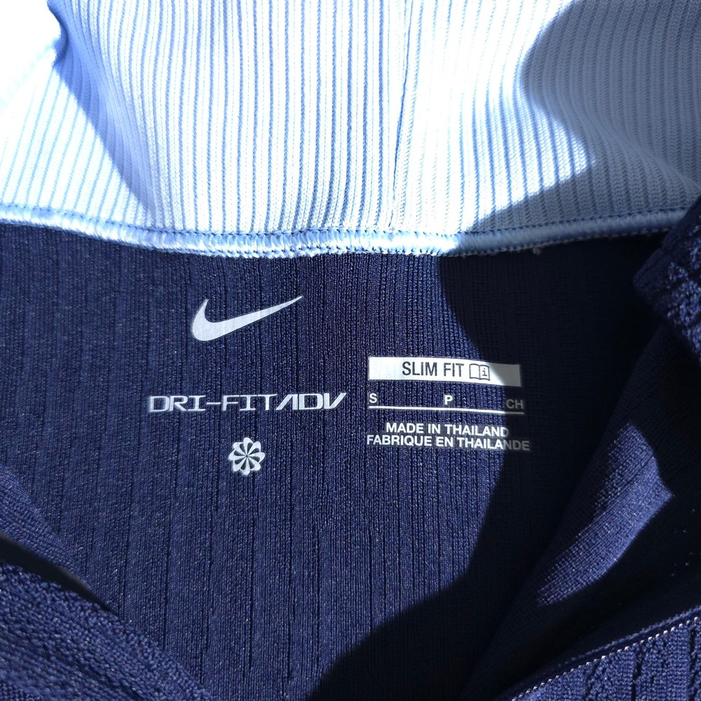 Nike France FFF Drill Top Mens Small Navy Blue FJ1927-498 Dri-FIT ADV Slim Fit - Picture 6 of 10